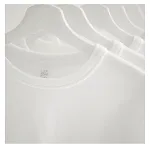 Camisa de sarja respirável de cor pura com gola e mangas curtas, ideal para conforto e frescor em dias quentes. — foto 5