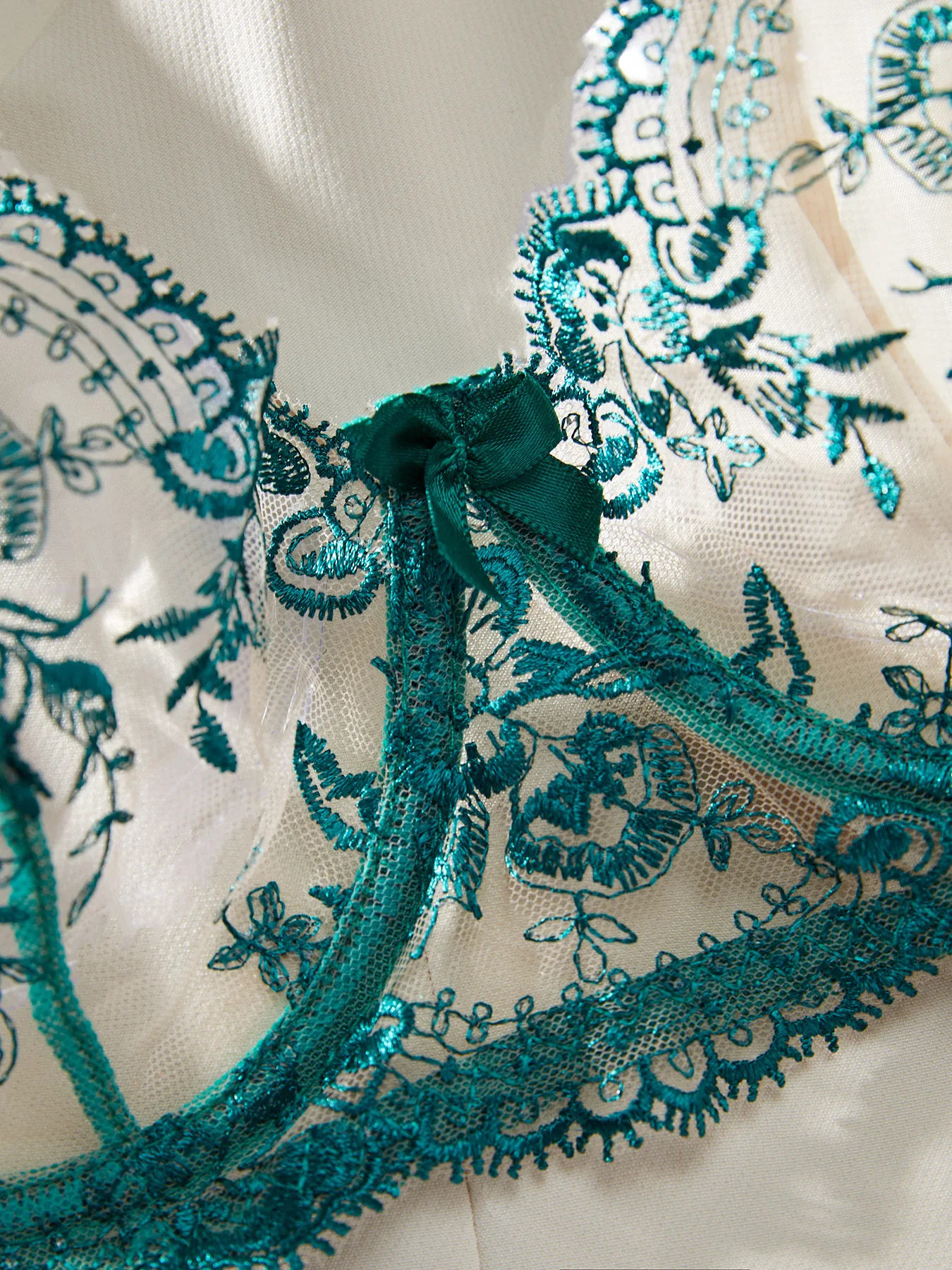 Title 25, Flower Embroidery Sheer Mesh Sexy Simple And Co...