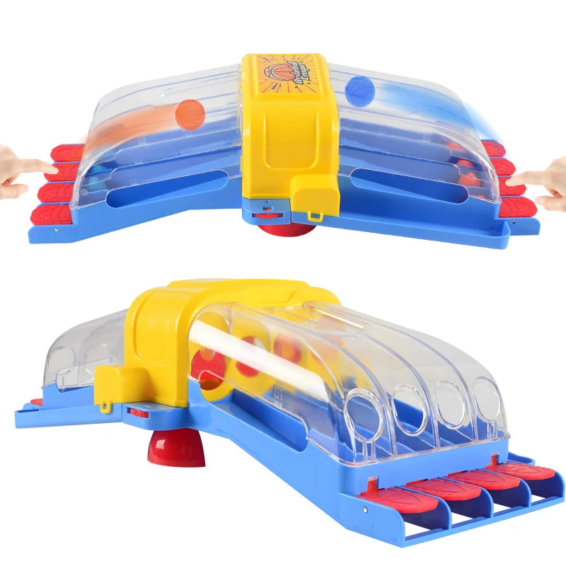 Jogo de Mesa Basquete Catapulta Máquina Batalha 2 Pessoas Interação Interior Desafio Amistoso Divertido Brinquedo — foto 2