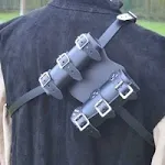 Capa Dupla para Espada em Couro PU Samurai Europeu Transporte Seguro e Elegante para Suas Espadas Design Durável e Proteção Superior — foto 1