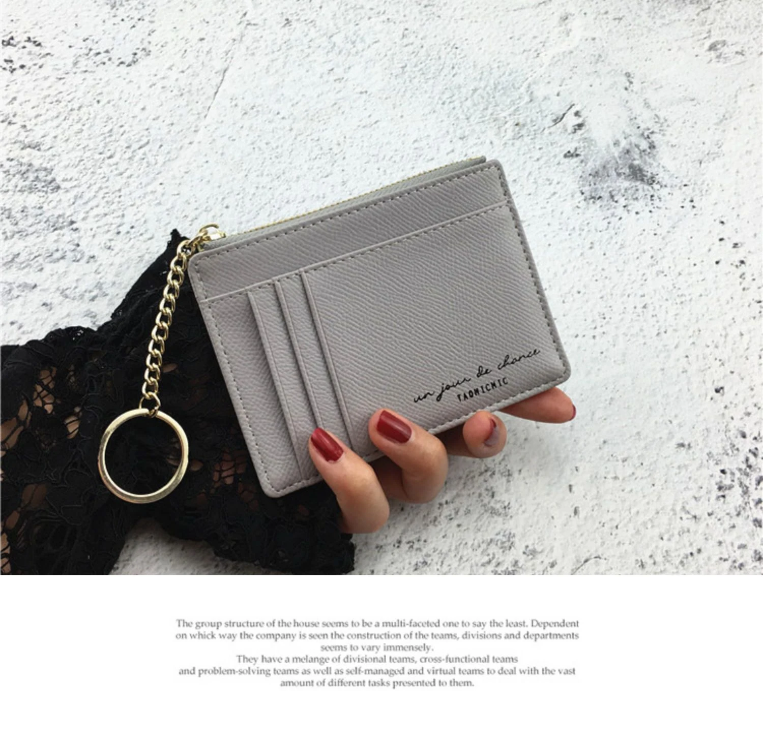 Title 18, Small And Ultra-thin Document Bag Retro Zipper ...