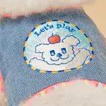 INS Korean Style Dark Denim Puppy Embroidery Breathable Four Seasons Chest Strap for dogs, providing comfort, style, and — photo 7