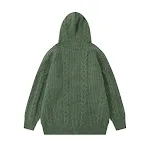 Twist Horn Button Cardigan Hooded Sweater Coat Lazy Style, a comfortable knit coat perfect for relaxed, casual everyday — photo 1