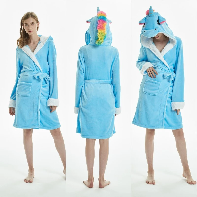 Cute Unicorn Cat Animal Cartoon Style One-piece Pajamas — photo 4