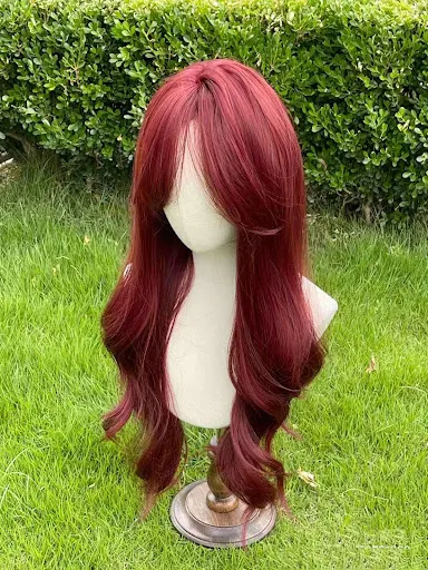 Title 16, Womens Long Hair Full-head Wig Mid-length Fluf...