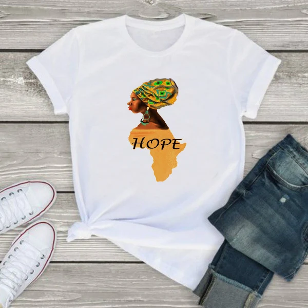 Melanina mapa africano camiseta africana menina — foto 2