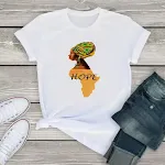 Melanina mapa africano camiseta africana menina — foto 2