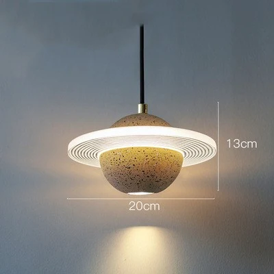Title 9, Planet Small Chandelier Red Single Head Bedroom...