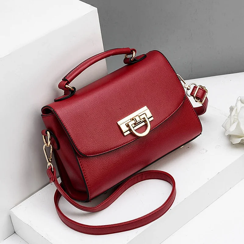 Bolsa Mensageiro Feminina de Ombro Único Pequena e Portátil Bolsa Quadrada Simples Perfeita para Levar Essenciais com Estilo e Praticidade — foto 1