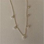 Colar de prata esterlina 925 estilo coreano com zircônia e diamantes completos, um toque de brilho e sofisticação para você — foto 8