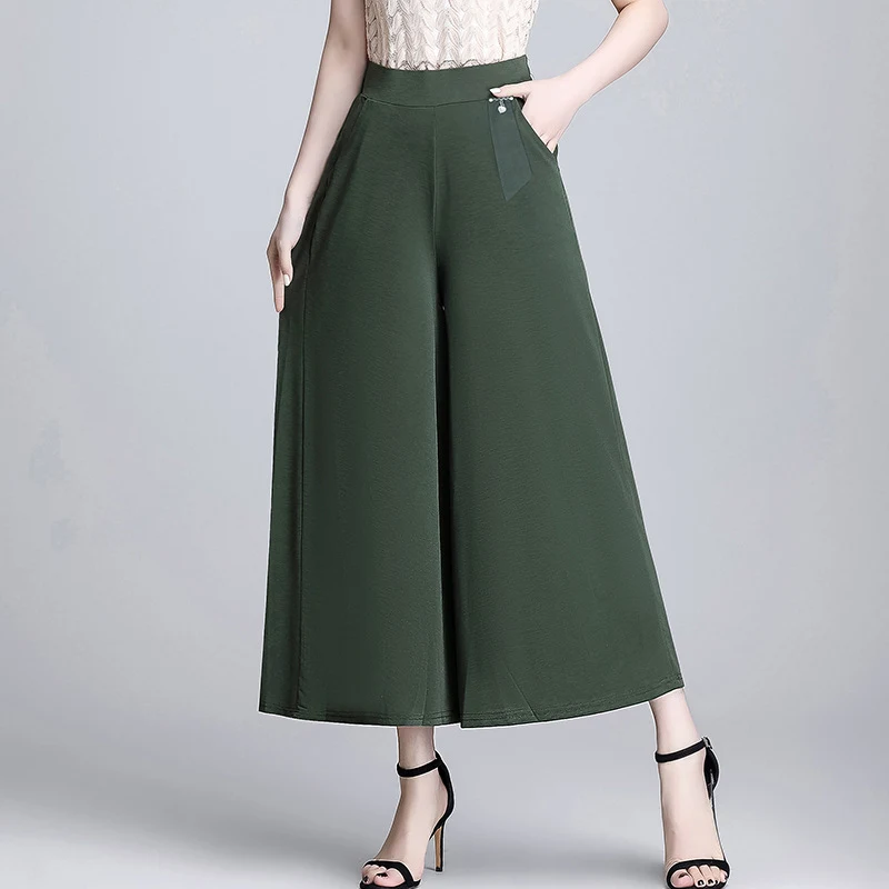 Title 4, Womens Thin Wide-Leg Ankle-Length Culottes. Co...