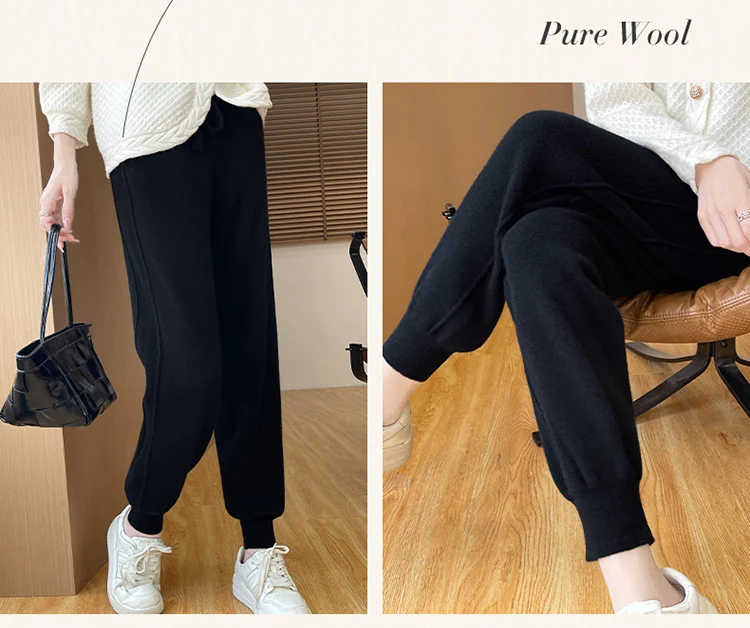 Title 16, Autumn and Winter Wool Knitted Loose Slimming T...