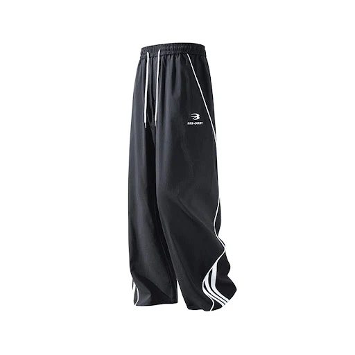 Title 5, Mens Fashion Striped Casual Straight Trousers ...