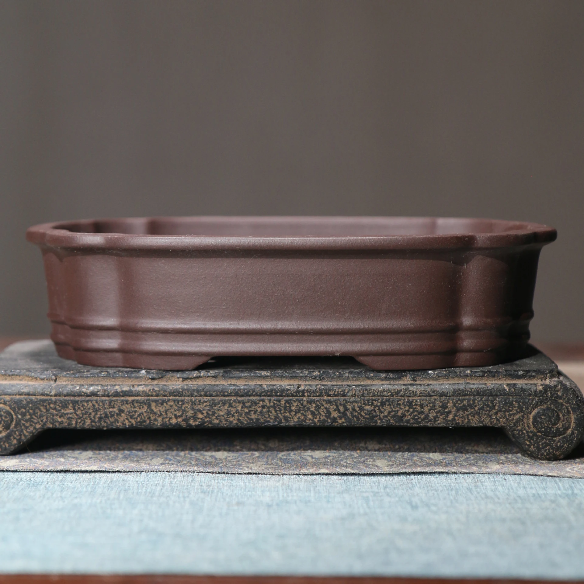 Purple Sand Flower Pot Begonia Pot Rectangular Bonsai Pot for Desktop. Perfect for your desk, stylish and easy to care f — photo 7
