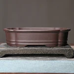 Purple Sand Flower Pot Begonia Pot Rectangular Bonsai Pot for Desktop. Perfect for your desk, stylish and easy to care f — photo 7