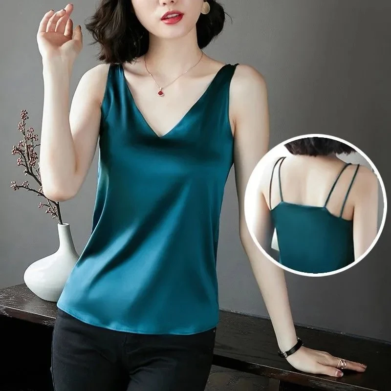Title 6, Womens Satin Spring And Autumn Long Sleeved Shirt