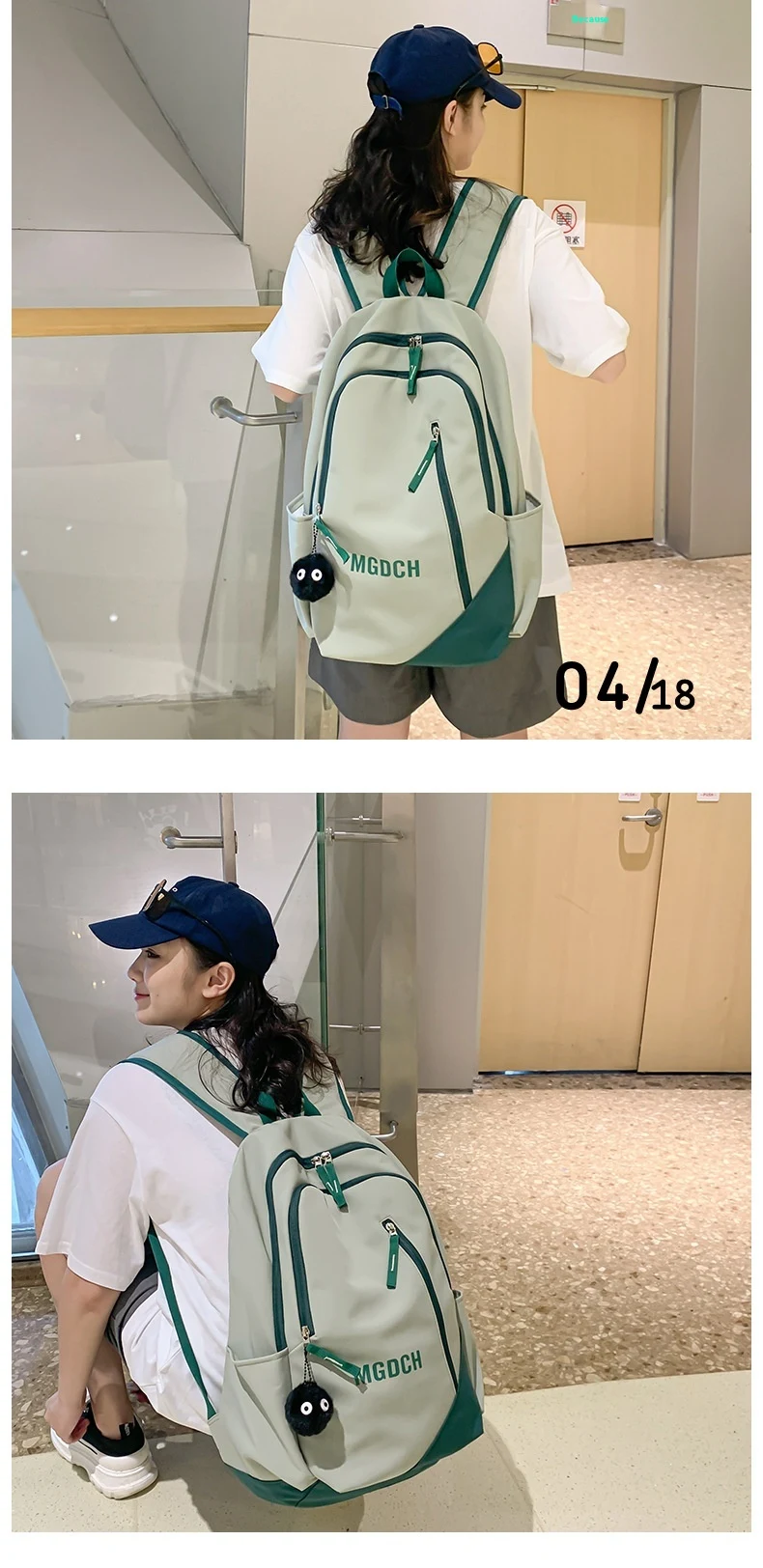 Title 8, Casual backpack for women, a good-looking schoo...
