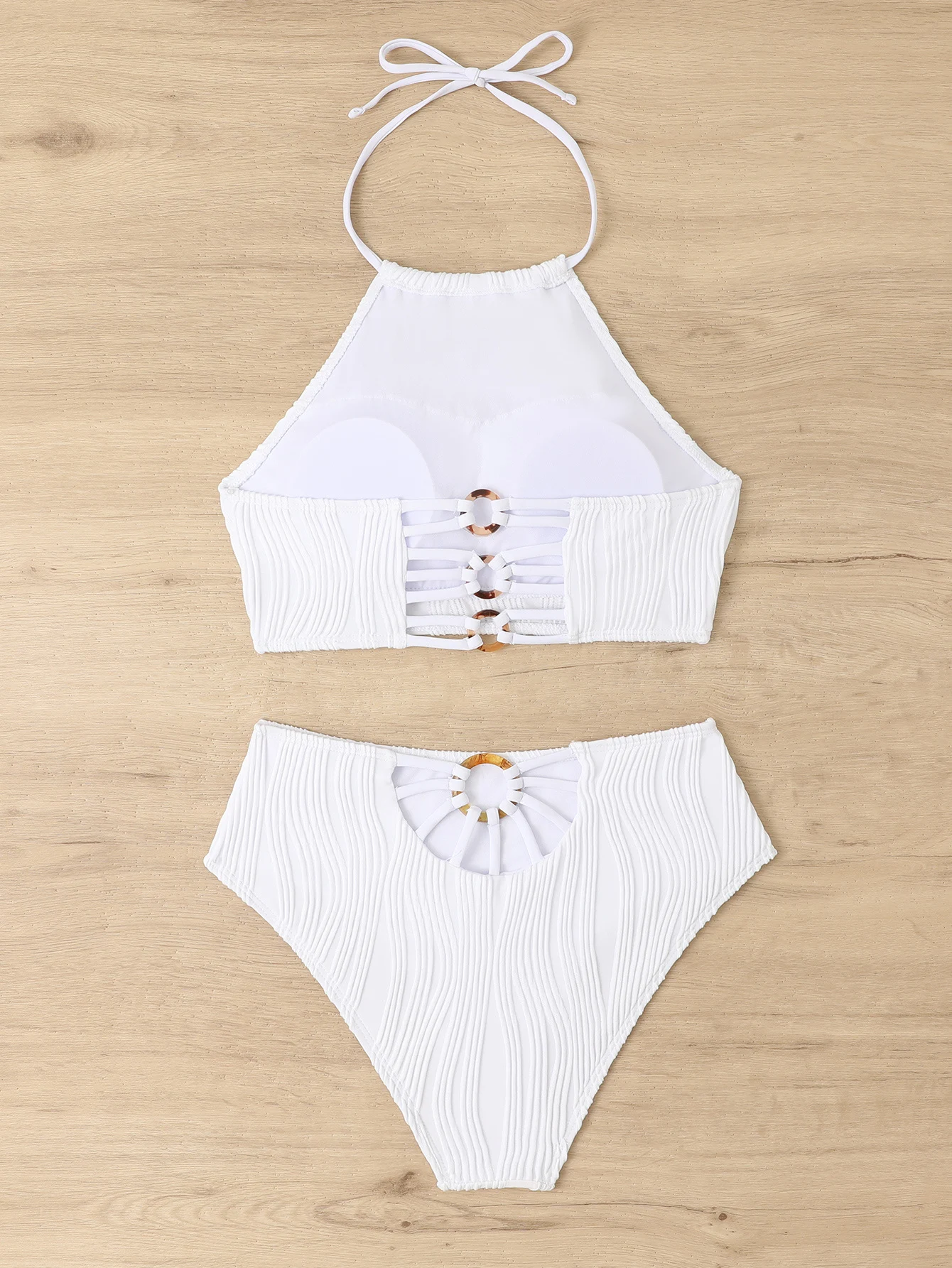 Fashion High Waist Apron Conservative Swimwear, perfect for beach or pool, offering coverage, style and a flattering sil — photo 3