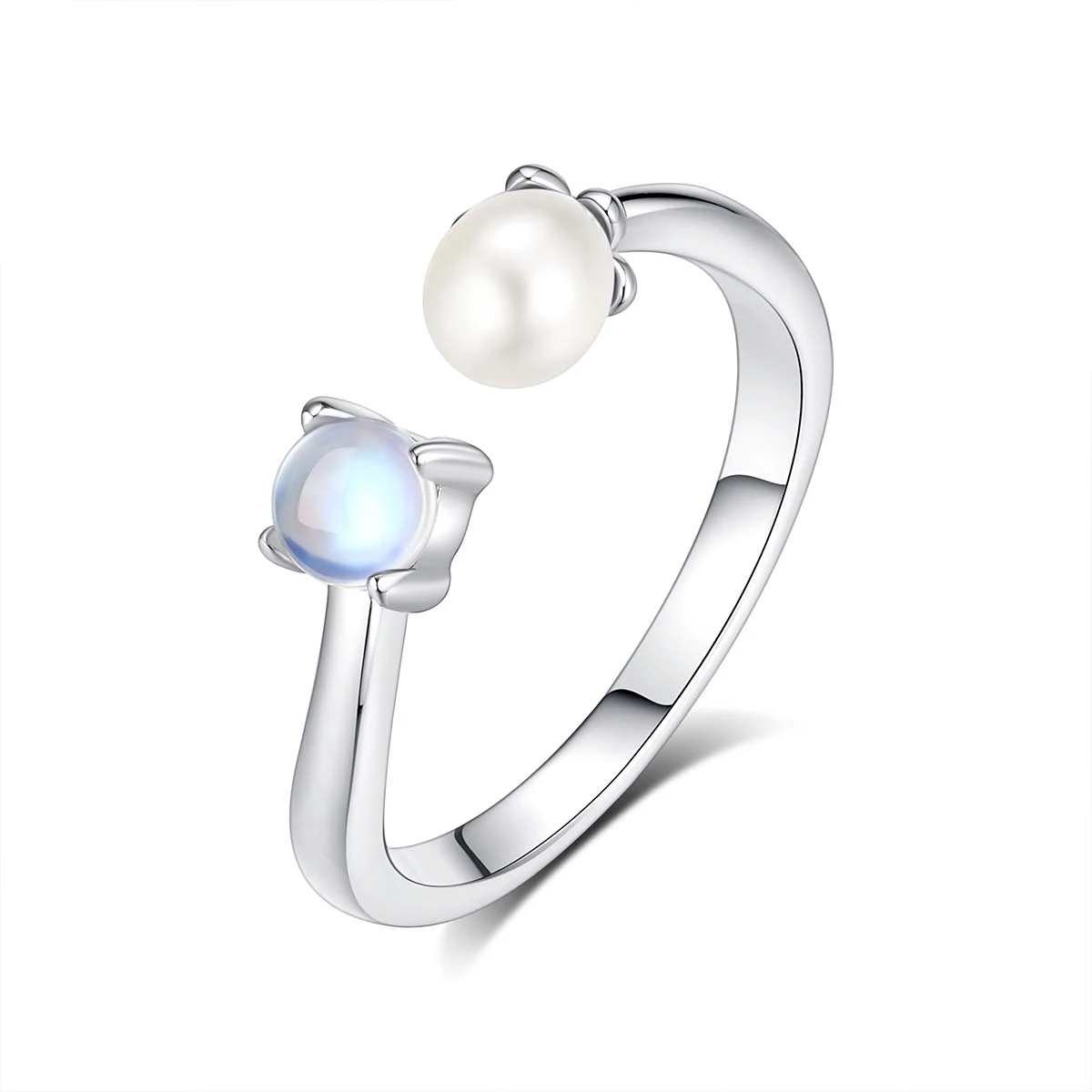 Title 4, Colar Linglan Feminino Prata Esterlina com Pedr...