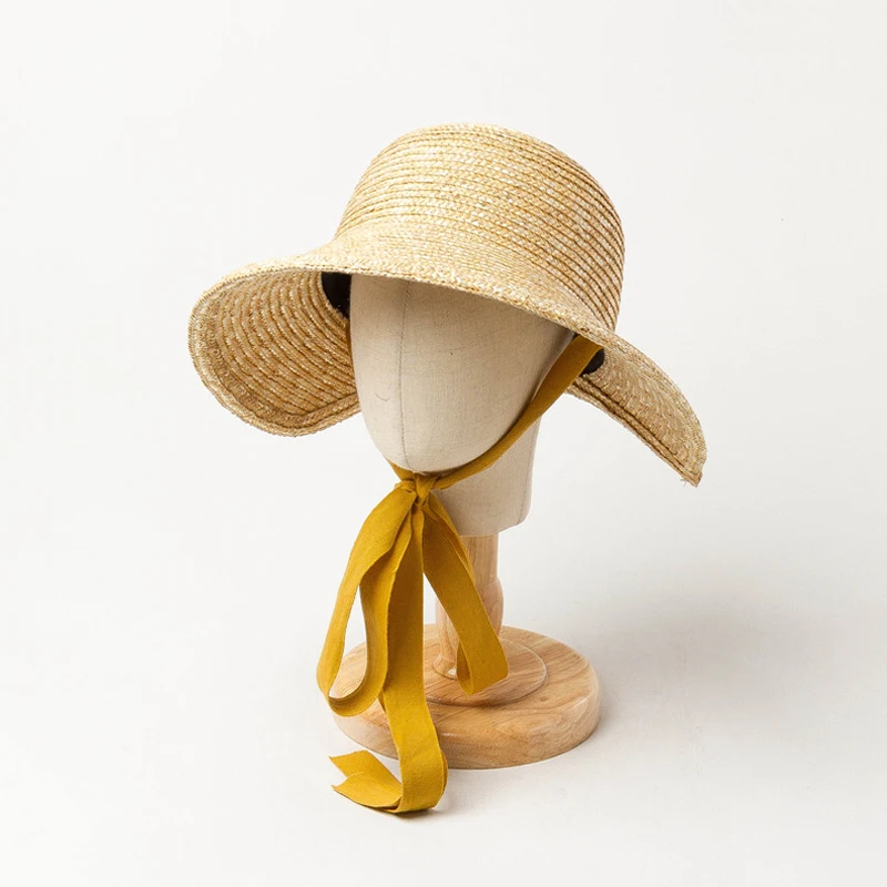 Title 2, Sombrero Loli de paja para niños tejido a mano,...