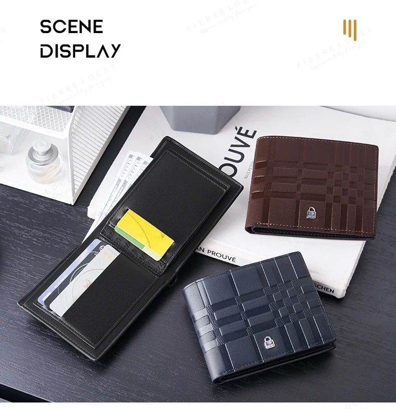 Title 5, Mens Wallet Multiple Card Slots Short Chic Thi...