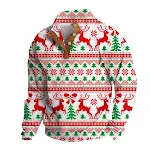 Suéter 3D com impressão digital para homens, gola alta. Roupas masculinas elegantes e confortáveis. Design único e alta qualidade. — foto 3
