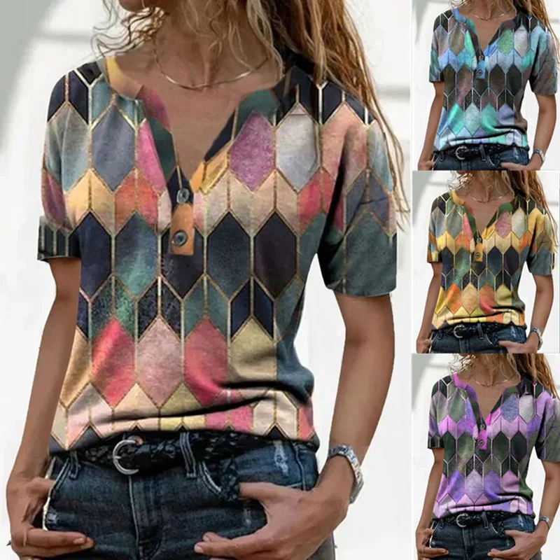 Title 5, Pullover T-shirt met contrasterende kleur en V-...