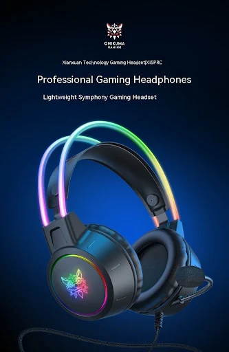 Title 10, Wired E-sports Gaming Headset with RGB Luminous...