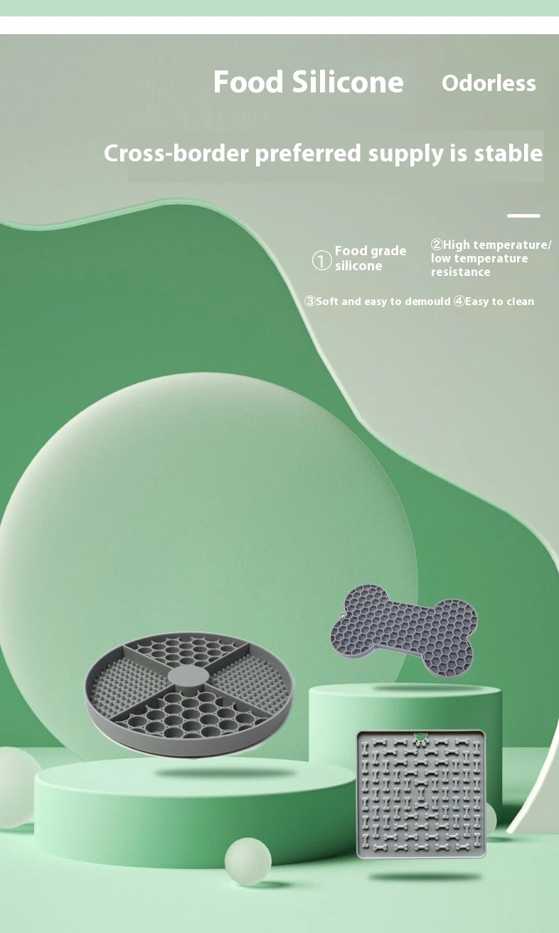 Title 3, Silicone pet licking mat for going out. Calming...