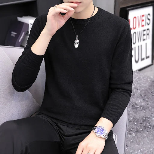 Title 4, Mens cotton Plush sweater