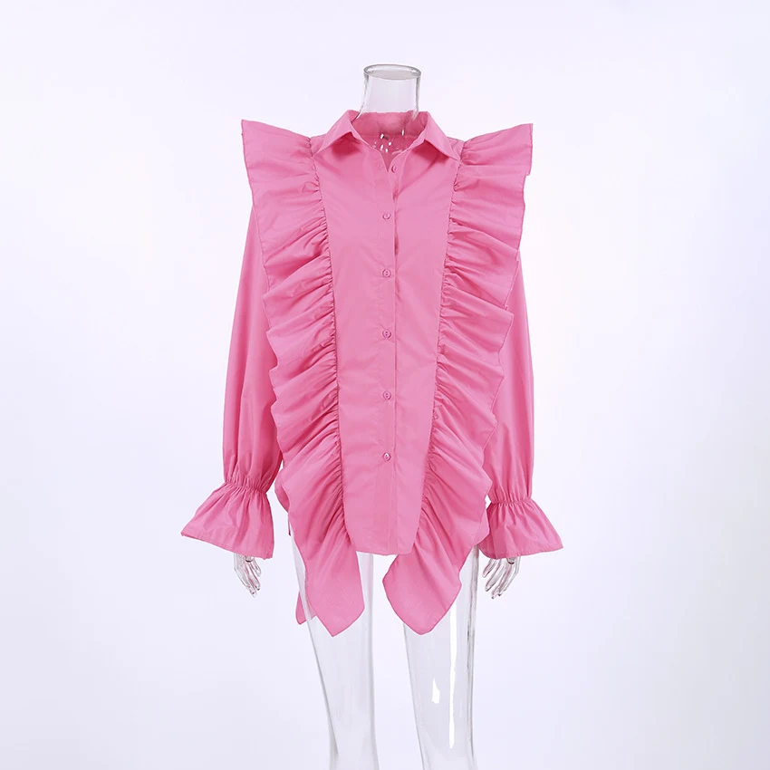 Title 2, French Lapel Design Ruffled Shirt