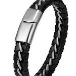 Pulseiras de couro tecidas para homens — foto 2