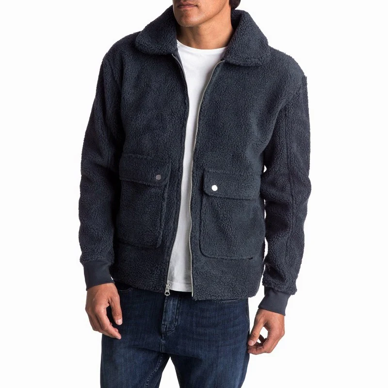 Title 1, Fall Winter Lapel Long-sleeved Thick Plush Jack...
