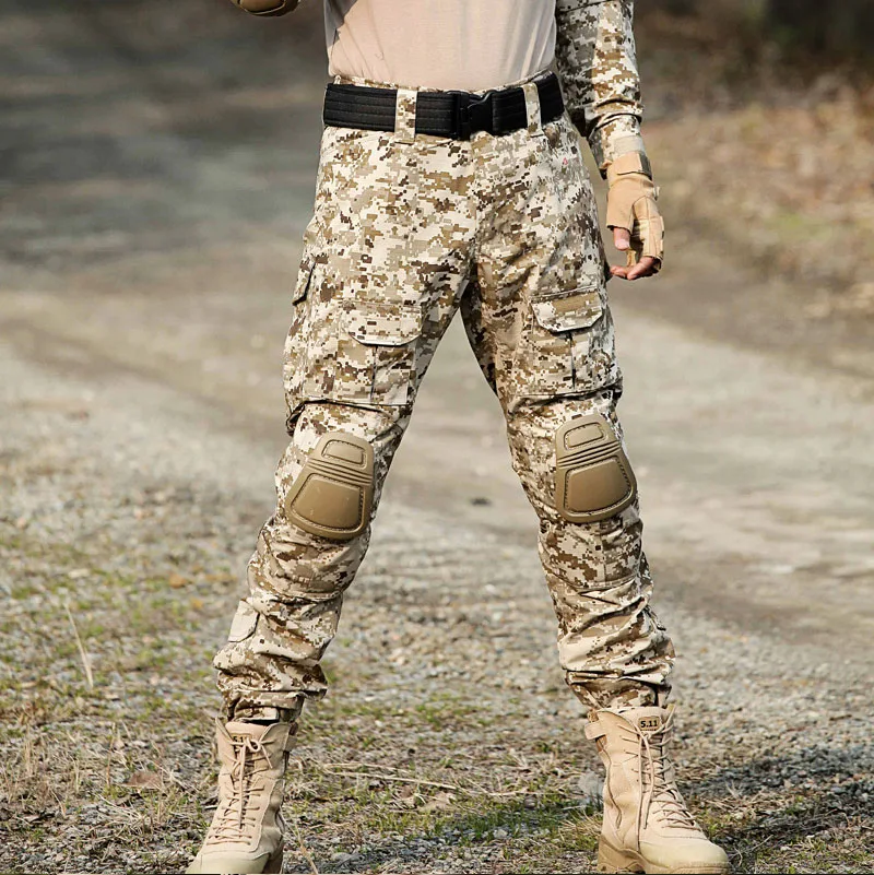 Four Seasons Military Tactical Pants CP Camouflage Black Python Pattern Frog Pants Overalls. Durable, comfortable, ideal — photo 4