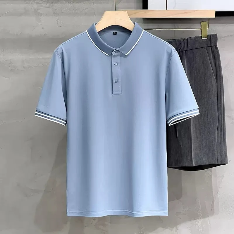 Camiseta masculina casual slim fit de manga curta, perfeita para um visual moderno e descontraído. Ideal para o dia a dia com conforto. — foto 10