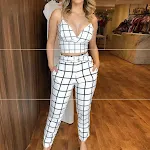 Conjuntos de duas peças femininos de manga curta para o verão. Conforto e estilo em um só conjunto, ideal para dias quentes e looks casuais. — foto 2