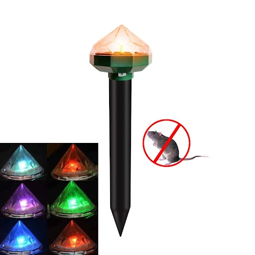 Title 5, Repelente de ratos solar diamante com lâmpada e...