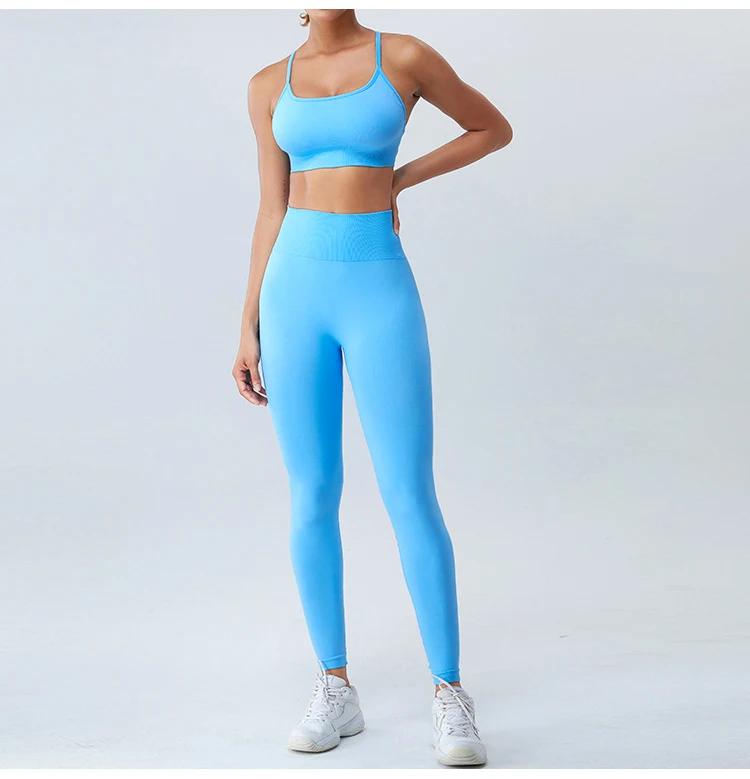 Calças esportivas sem costura para corrida ao ar livre, levanta quadril, Peach. Leggings de fitness para mulheres, conforto e liberdade de movimento. — foto 17