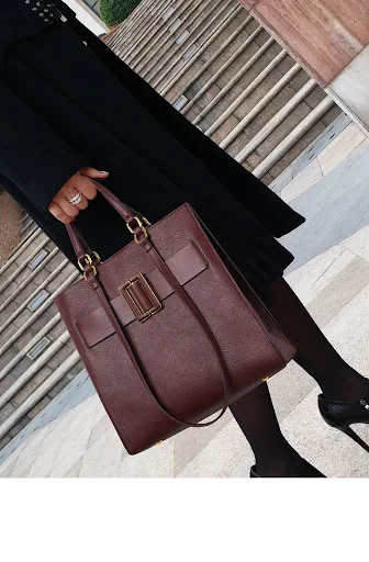 Title 17, Trendy High-grade Fashion Tote Vertical Square ...