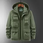 Camping Hooded Off-Sleeve Jacket, Quick-Drying, Multi-Pocket Shell. Versatile outdoor jacket for hiking, camping, and tr — photo 7