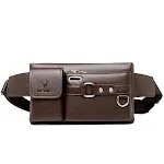 Bolsa Mensageiro PU Multifuncional para Viagens ao Ar Livre e Ciclismo, Cintura, Resistente à Água, Amplo Espaço Interno. — foto 3