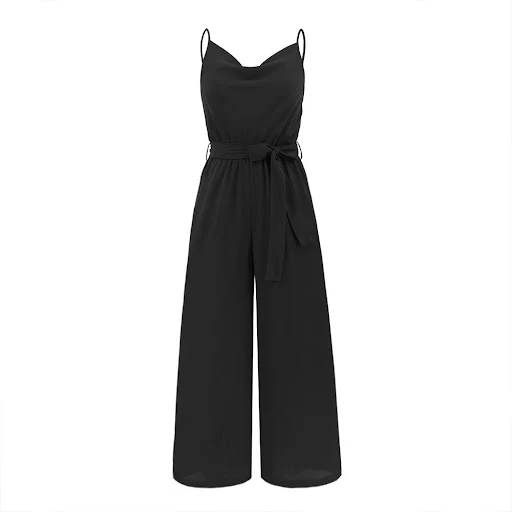 Title 7, Womens Slim-fit Wide-leg Jumpsuit
