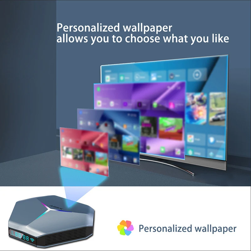 Title 1, Network Player 8K TV Set-Top Box Dual-Band WiFi...