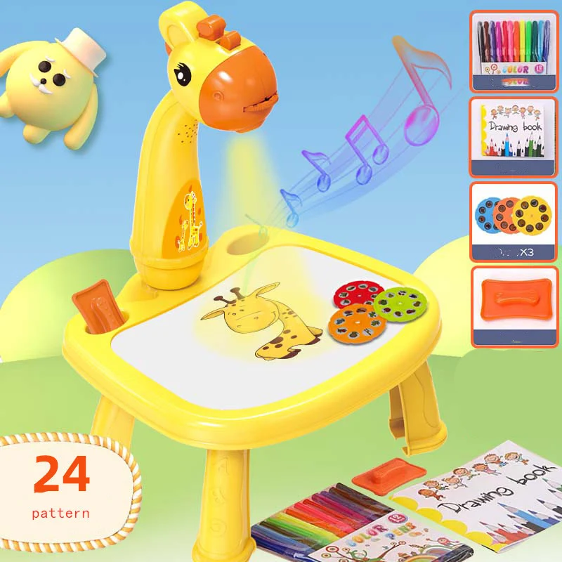 Quadro de Desenho com Projeção Infantil Rabisco. Desenhe e pinte com projeções! Estimula a criatividade, fácil de usar, ideal para crianças. Diversão garantida! — foto 12