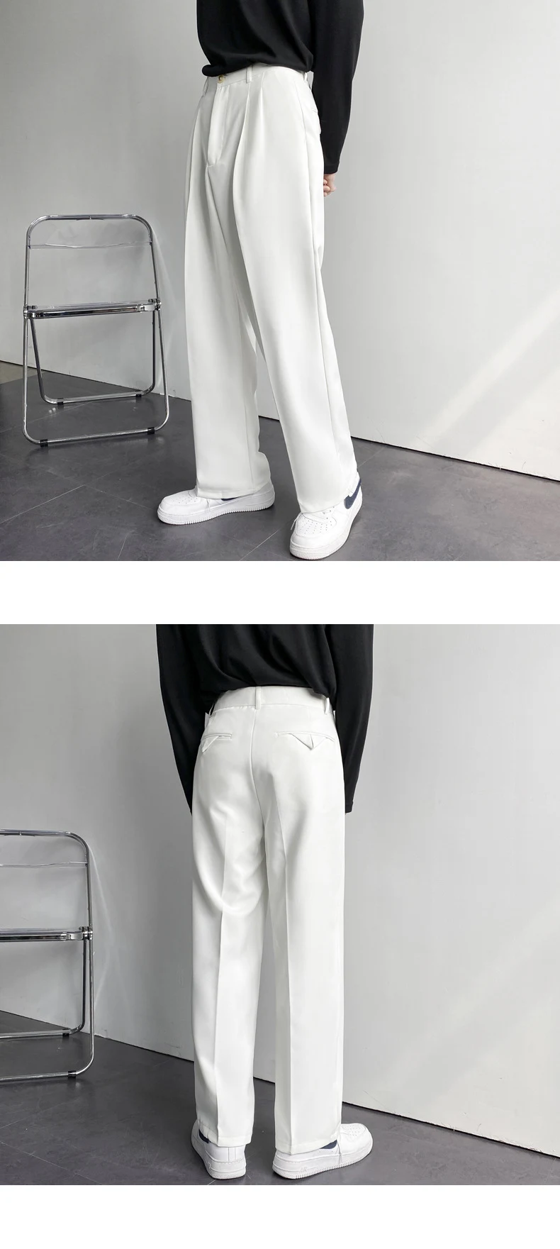Title 2, Hong Kong Style dunne, gedrapeerde pantalon voo...