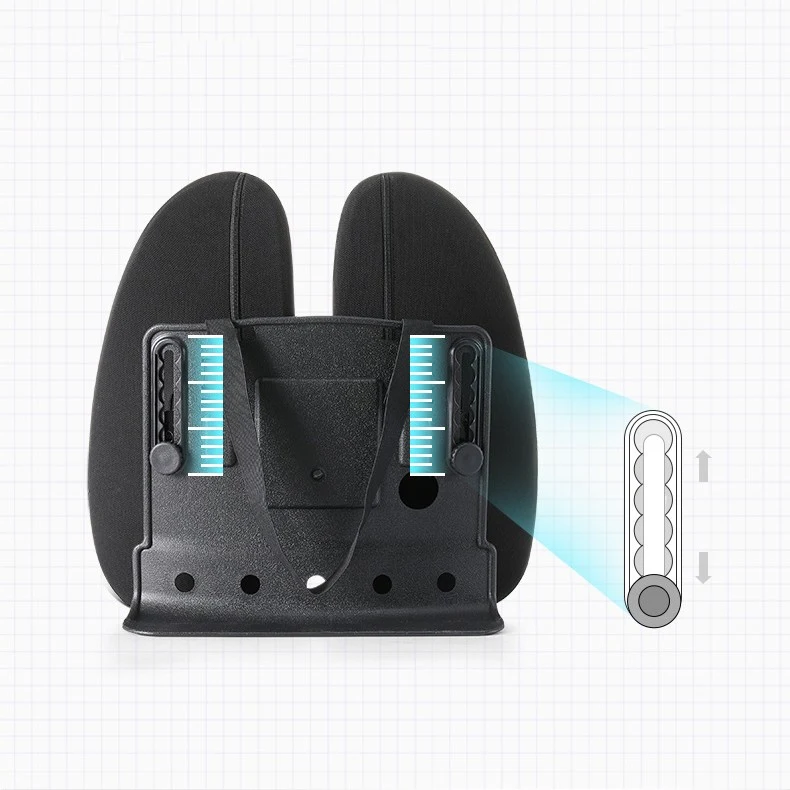 Almofada lombar ergonômica para escritório Suporte e alívio para a lombar, melhora a postura e o conforto ao sentar, ideal para longas jornadas — foto 6