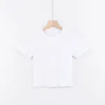 Star Same Round Neck Slim-fit Cropped T-shirt Basic All-match Crop Top — photo 3