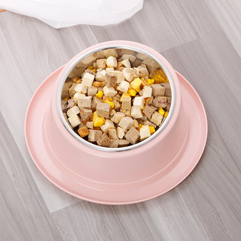 Title 9, Domestic Stainless Steel Non-Slip Tilting Cat Bowl