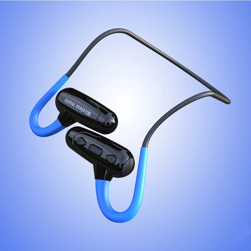 Half In Ear Sports Bluetooth Headset Silicone Earhook Running Music Waterproof, enjoy your workout with secure and wirel — photo 4