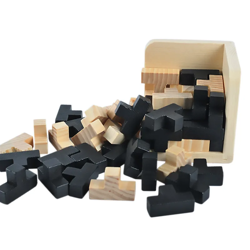 Title 2, Creative 3D Puzzle Luban Interlocking Wooden To...